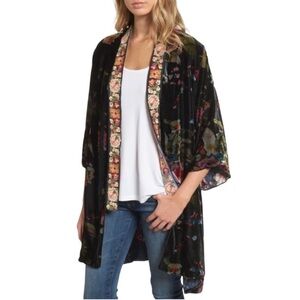 NEW Johnny Was Kehlani Kimono Womens Petite XXL Velvet Silk Boho Floral NWT